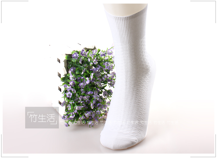 Vớ tre bằng than tre Tất nam nam dài vừa dày ống dày Thông gió dài và lớn tốt hơn cotton quần tất mỏng mùa hè