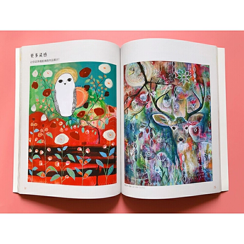 3 тома живописи художественных студий+творческий тренировочный лагерь по живописи+всеобъемлющее материальное искусство Все -книга Используйте примеры детского художественного учебного пособия воображение творческих иллюстраций комиксов учебные учебники Введение Метод Метод Эксперимент Z Z