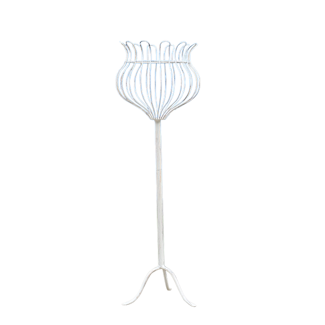 Benben Gardening Exclusive Retro Distressed Iron Tulip Flower Stand Anti-rust Petal Basket