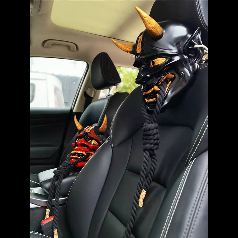 Like the Sky Dog Mask Black Japanese Style and Wind Hanging Painting Props Cos Cos Can Wear Halloween-Taobao