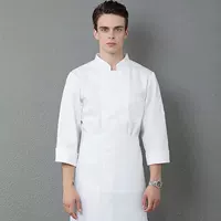 Чистый белый длинное рукав