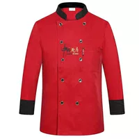 Красная кухня длинные рукава