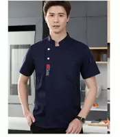 Синий национальный флаг с коротким рукавом