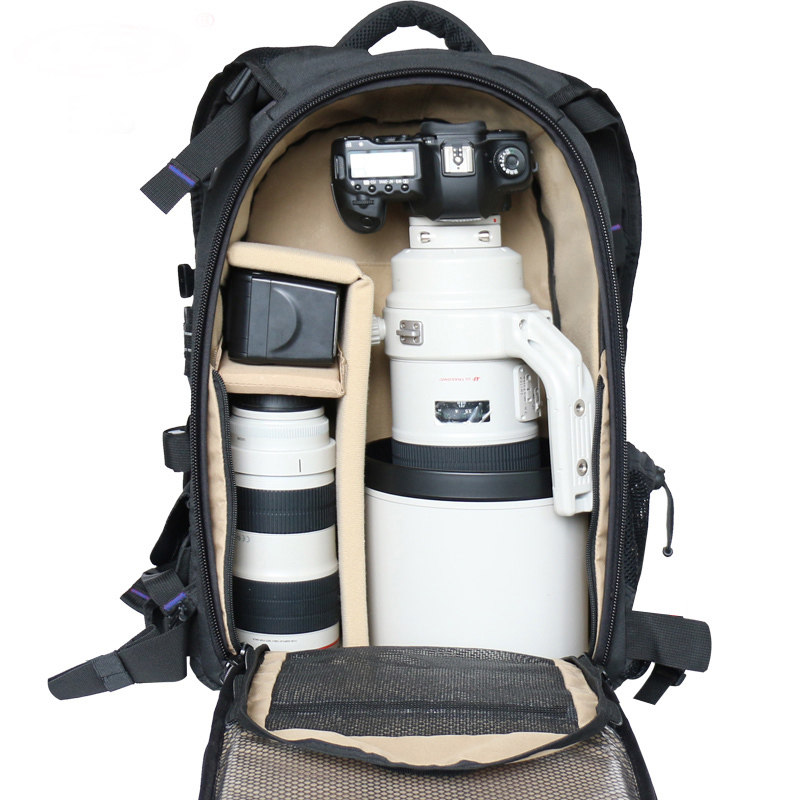 Baoluo professional photography bag shoulder SLR camera bag anti-theft outdoor backpack large capacity Nikon tablet