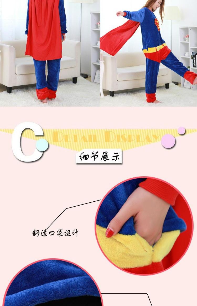 Iron Man Superman Spider-Man Bộ đồ ngủ Xiêm Phụ nữ Mùa đông dành cho người lớn Phim hoạt hình Anime Animal Nam Học sinh Học sinh Kho báu đồ bộ mặc nhà