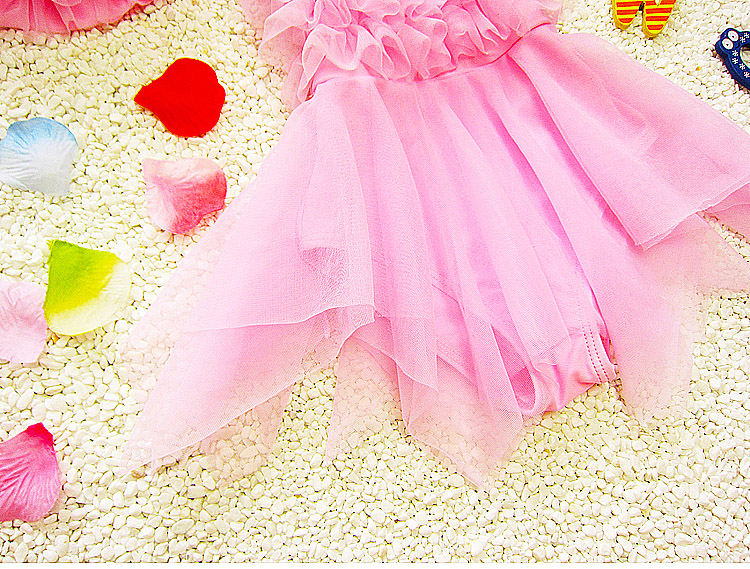 Catwalk Cô bé học sinh Hàn Quốc Cô bé dễ thương một mảnh kiểu váy công chúa vừa và nhỏ cho bé sơ sinh tắm nước nóng mùa xuân đồ bơi cho be gái 13 tuổi