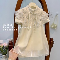 Girls cheongsam dress summer dress 2024 new summer style girls and childrens wear summer skirt Chinese style baby Hanfu