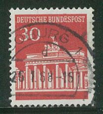 German ordinary stamps 1966 Brandenburg Gate 30pf Letter of sale