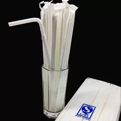 Flexible independent paper packaging 1000 disposable straw juice beverage soy milk children's maternal straws