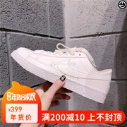 Metoo bị mất Nike Blazer Giày thấp nữ màu trắng cắt thông thường 555190-102