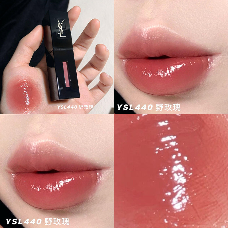 YSL/圣罗兰爱心黑管唇釉440 620 622 416 407 610新色443 442 441评价