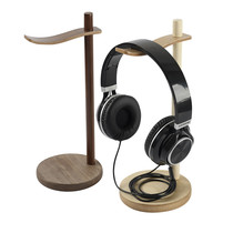 abothlineDIY wooden ear rack head mounted ear hanger mounting rack Bluetooth display shelf