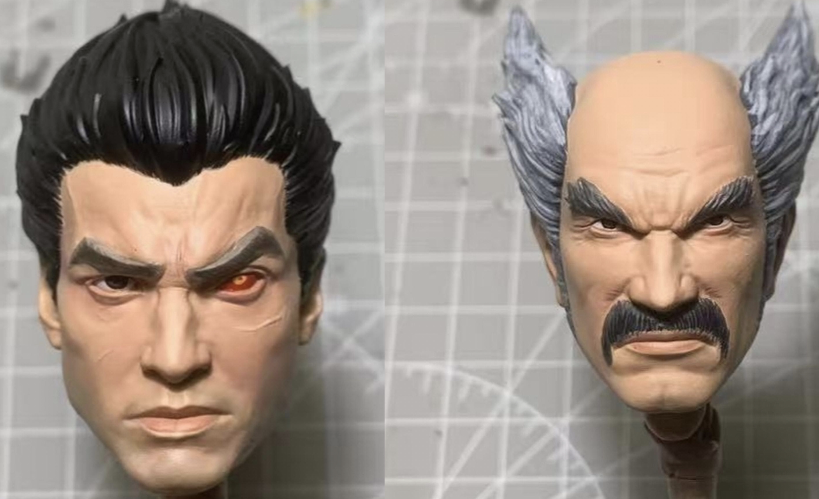 1/12 1/6 Tekken Mishima 18 Печать и раскрашивание скульптуры Головы солдата Мисимы Хэйхати Изображение 1