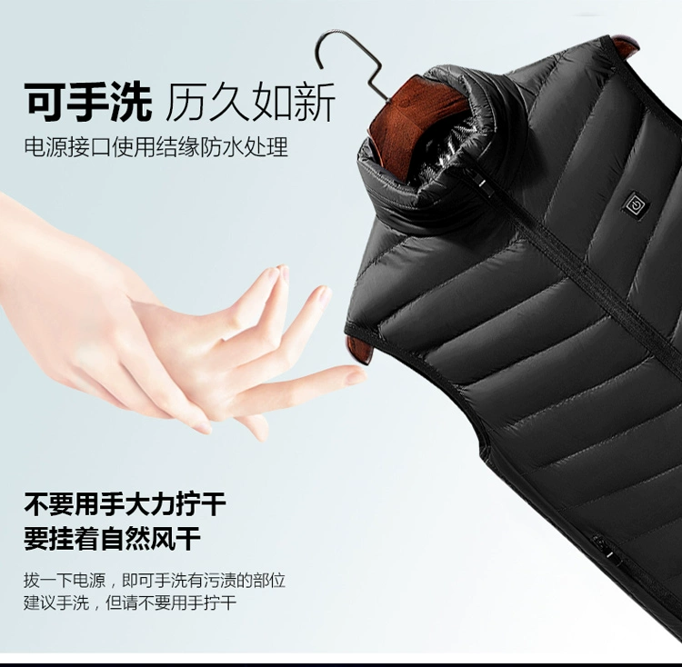 Sưởi ấm vest thông minh usb sạc ấm sưởi ấm xuống áo khoác bông điện carbon sợi vest vest xuyên biên giới áo ba lỗ tập gym