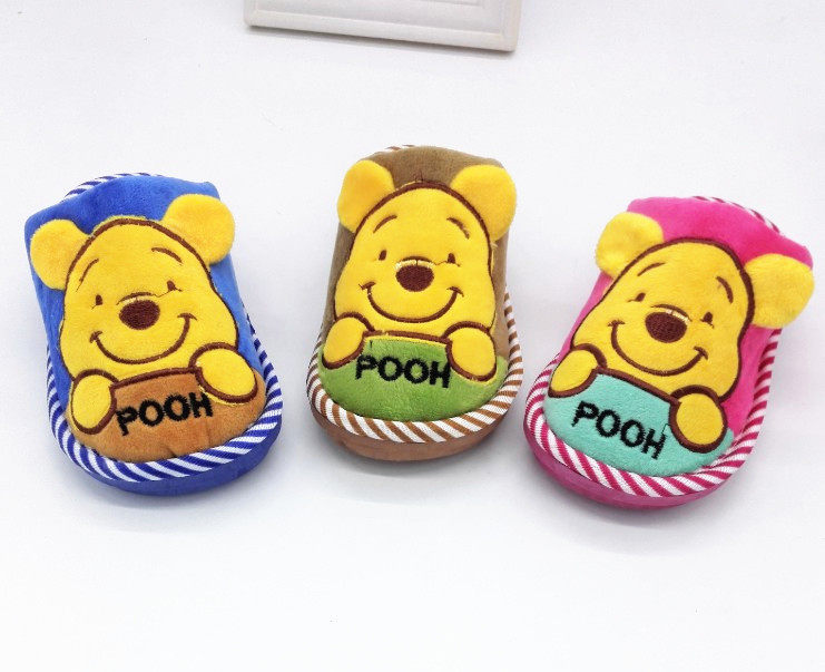 Pantoufles enfants en suède pour hiver - Ref 1014863 Image 6