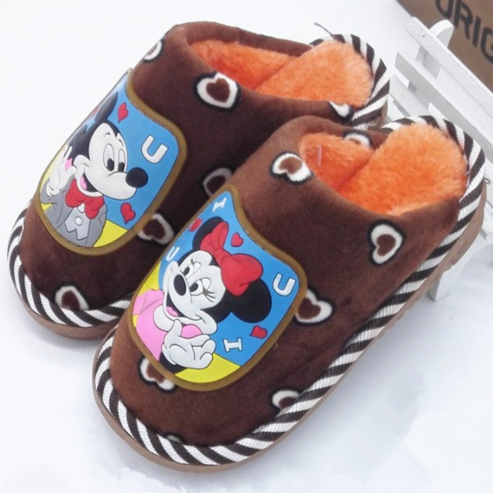 Pantoufles enfants en suède pour hiver - Ref 1035526 Image 18