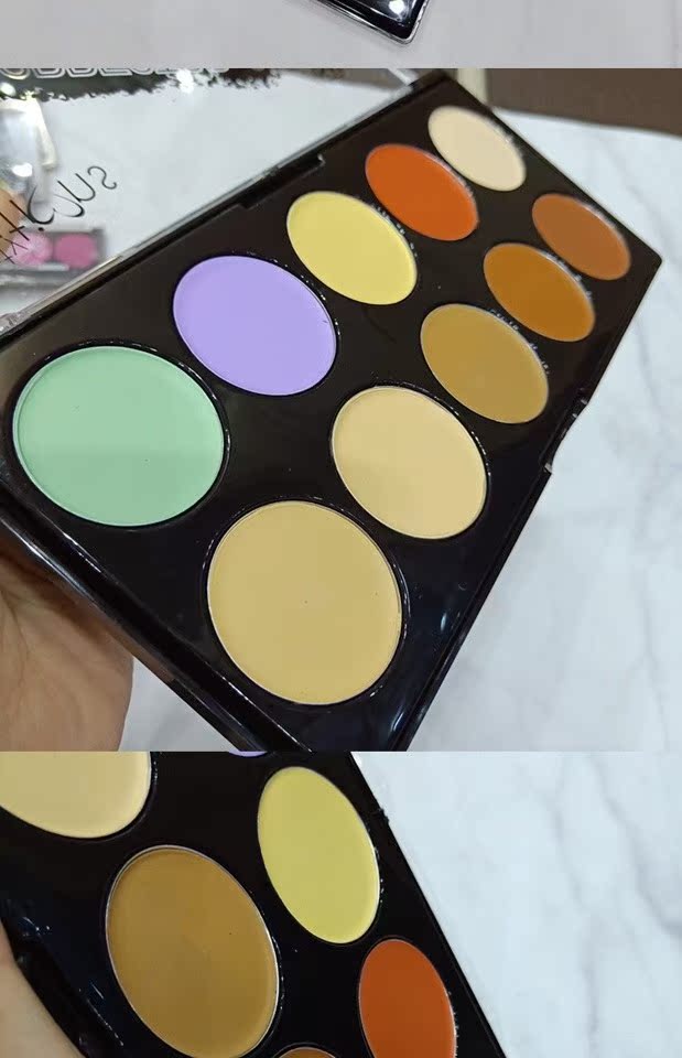 Creatins sửa chữa bảng màu Trang điểm ánh sáng cao năng lực sửa chữa bóng bảng Dán năng lực sửa chữa đĩa trang điểm ba chiều má hồng