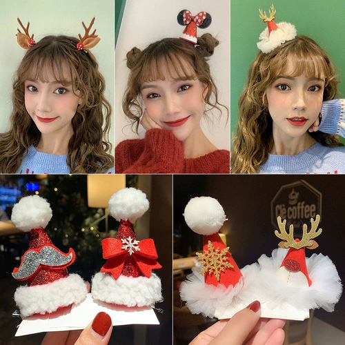 Детская заколка для волос, рождественские шпильки для волос для взрослых, аксессуар для волос, наряжаться