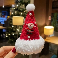 Светло -фиолетовый Санта -Клаус Рождественская шляпа