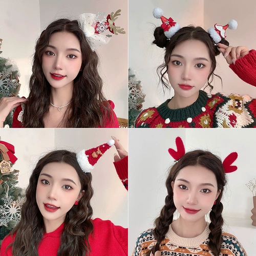 Детская заколка для волос, рождественские шпильки для волос для взрослых, аксессуар для волос, наряжаться