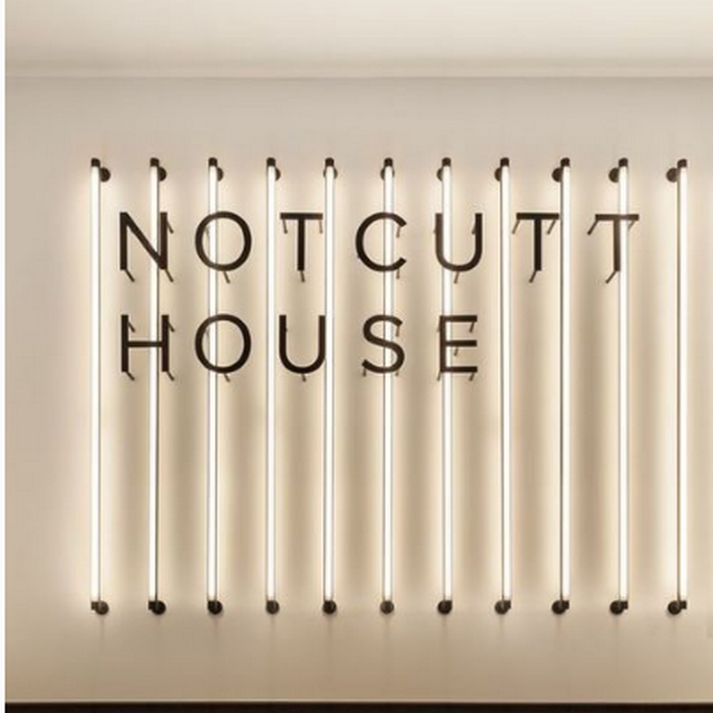 T8LED Strip Wall Lamp Shop Shop Window Furnishing Exhibition Company Image Sign LOGO Lighting Tube Industrial Wind Suction Top