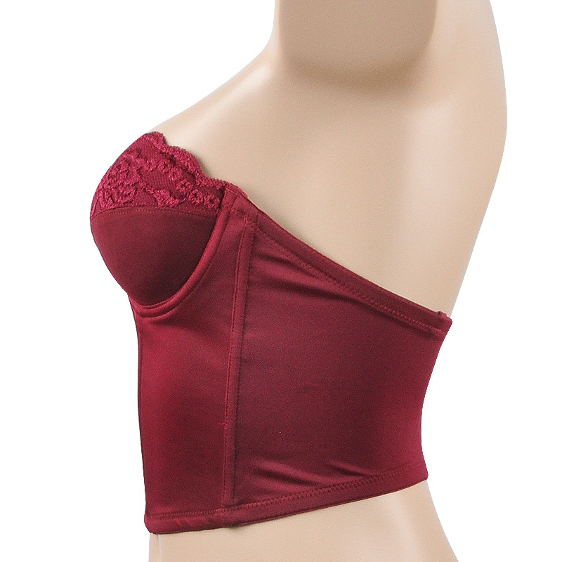 Strapless Dress Wedding Dress Intimates Shapewear Invisible Backless Small Breast Push-Up Non-Slip Comfortable Push-Up Long Bra Summer