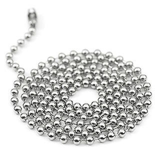 2 4mm304 stainless steel round bead chain sub-wave Tsai chain hanging card paparazzi bead chain DIY ornament accessories