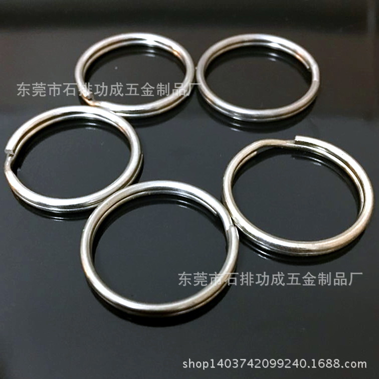 Manufacturers direct sales of various specifications key ring metal key ring circle flat circle pressed wreath