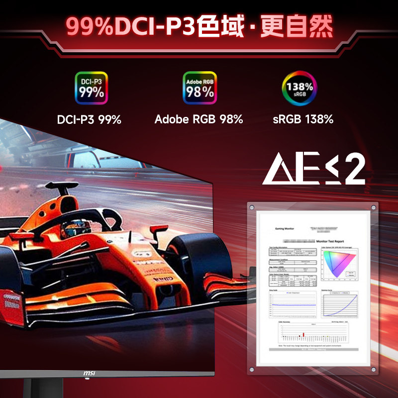 Msi 27-Inch 4K240Hz Gaming Computer Streamer Mpg272Urxqd-Oled Monitor Screen