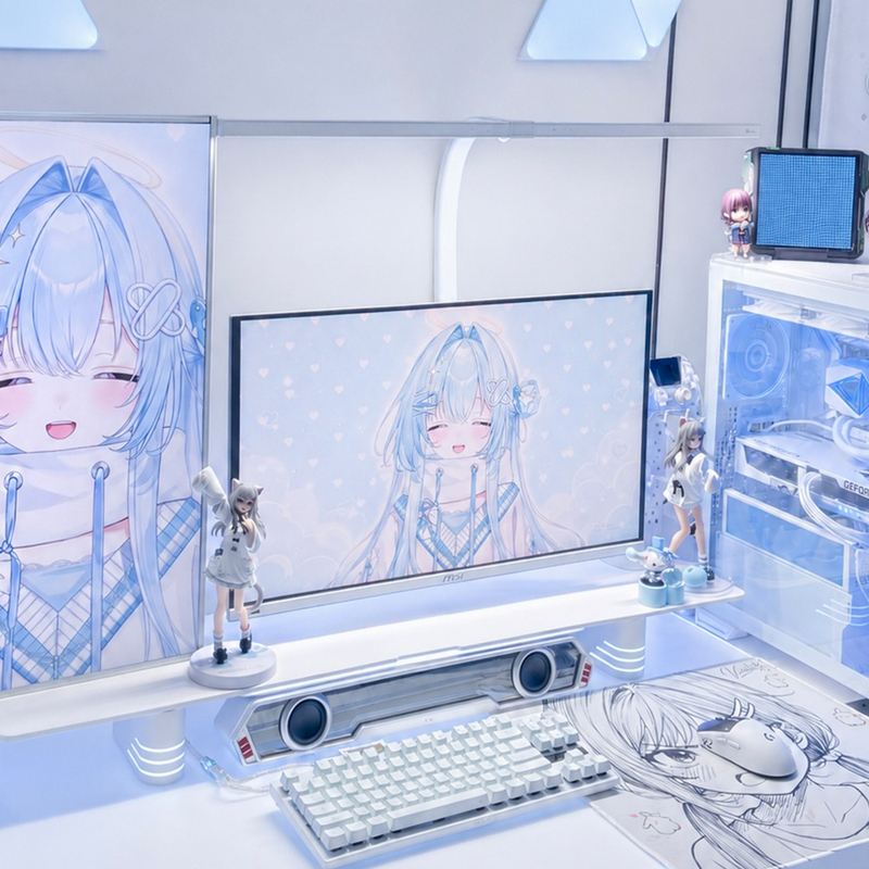 Msi 27inch Qd-Oled Gaming 2K280Hz White Computer Monitor Mag272Qpw Aurora X28 Screen