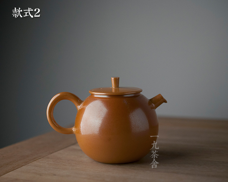 Jingdezhen ceramic firewood teapot home xi shi kung fu tea set the pot of single pot pot of tea to side collection trumpet