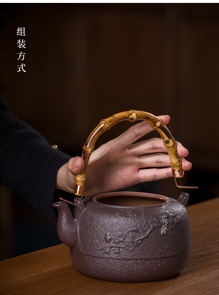 Imitation iron pot of ceramic teapot single girder pot pot of boiled tea machine household cooking kettle teapot kung fu tea kettle
