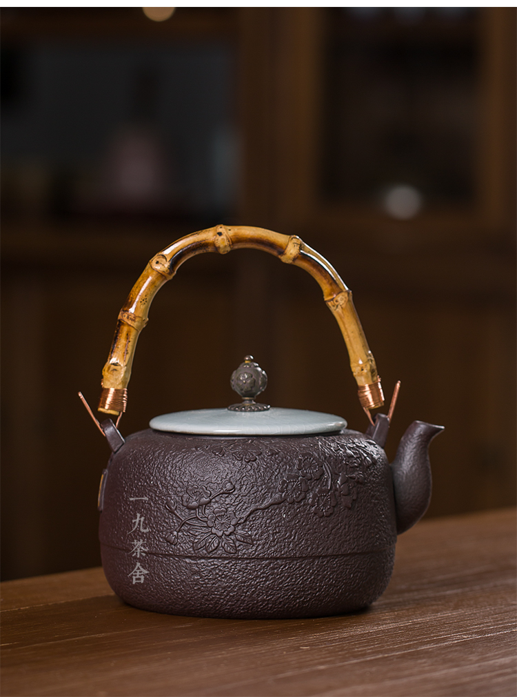 Imitation iron pot of ceramic teapot single girder pot pot of boiled tea machine household cooking kettle teapot kung fu tea kettle