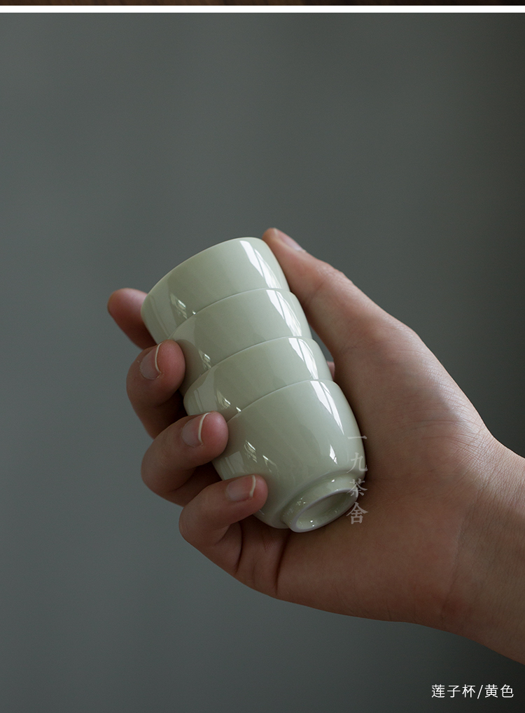 Jingdezhen plant ash glaze porcelain ceramic cups a single single kunfu tea sample tea cup masters cup a cup of tea