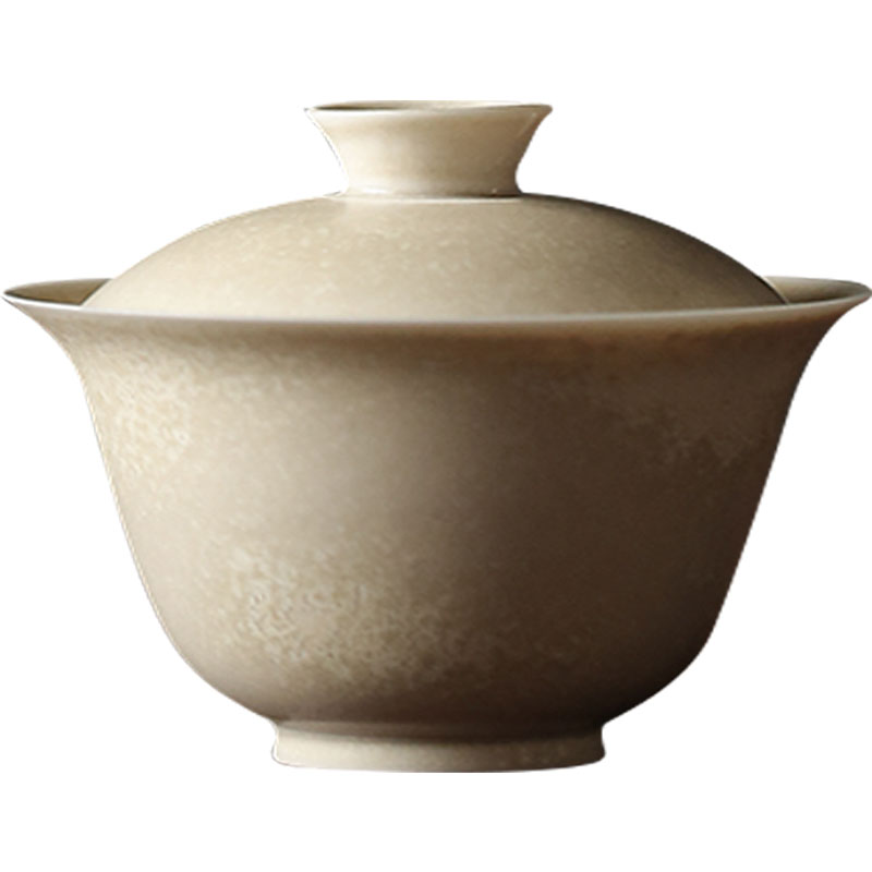 Jingdezhen plant ash glaze tureen ceramic cups only three cups of tea from the tea bags are large bowl cover a single