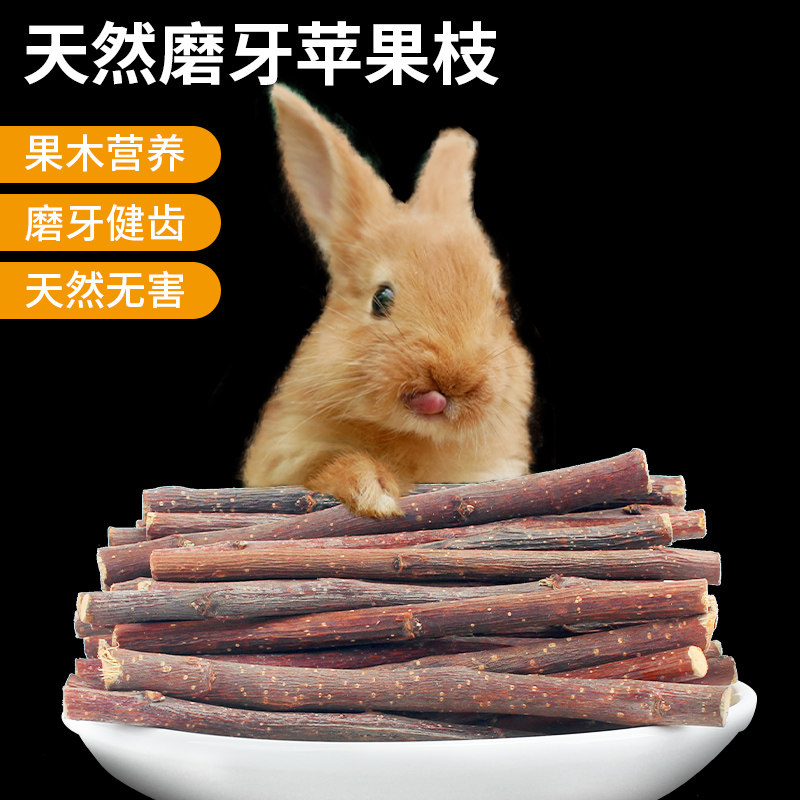 Rabbit Snacks Rabbit Grain Teething Stick Hamster Golden Bear Guinea Pig Chinchilla Set Meal Pet Rabbit Nutrition Apple Branch