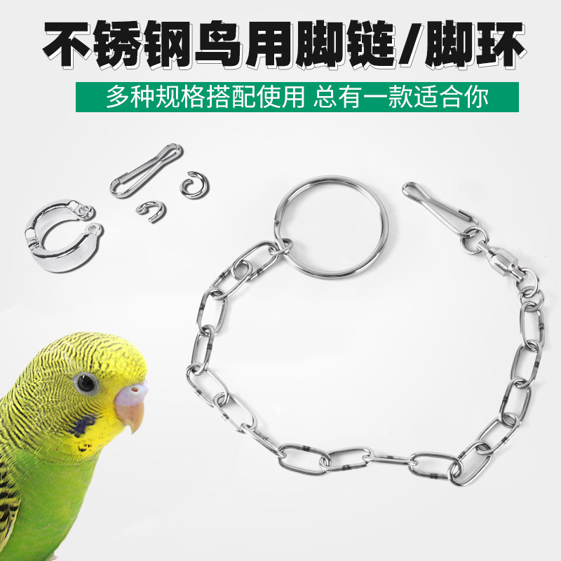Parrot's feet ring alive and well-wrenching Brother Eight Gothic tiger Pixuan Pine peony small sun monk's opening set of bird with foot chain chain