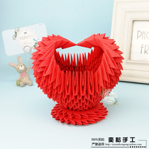 Yiyun Handmade Creative DIY Birthday Gift Class Outside Parenting Handwork Love Triangle Inserts Origami Paper Material Bag