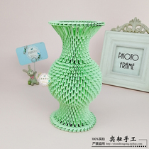 Yiyun Students Handwork Homework Festival Lovers Gift Vases Triangle Inserts Three-dimensional Origami material Package for delivery Tutorials