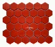 Шестиугольный, красный