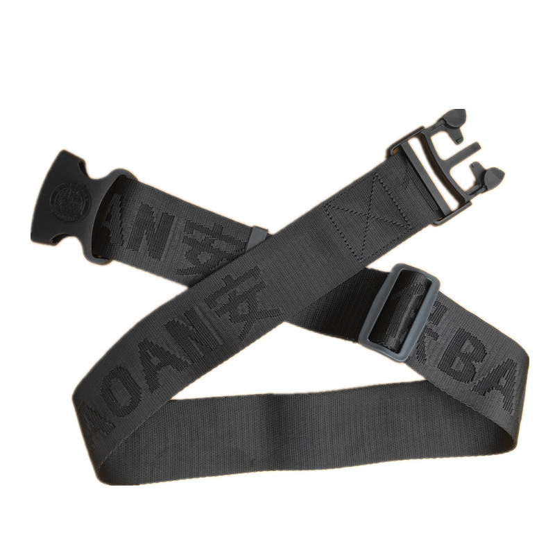 Black Security Canvas Woven External Belt Summer Outdoor Breathable Armed Band Soft Nylon Weave Tactical S Belt