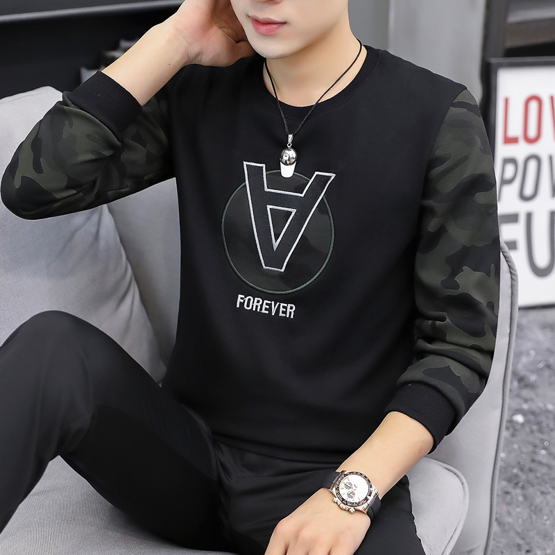 Men's thick T-shirt autumn winter style 2019 new autumn loaded clothes trendy winter dress Long sleeves T-shirt man