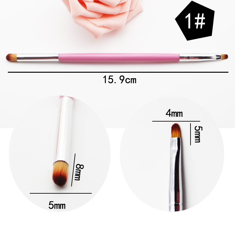 美甲工具光疗笔多功能笔晕染笔渐变笔雏菊笔 双头软毛笔 画花笔
