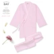 Bộ đồ ngủ nữ cotton dày ba lớp, bộ đồ kimono lớp khí Nhật Bản, phối màu thu đông tại nhà để giữ ấm - Bên ngoài ăn mặc