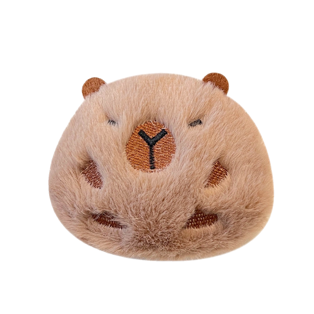 ງາມ plush ກາຕູນ capybara doll brooch ຍິງ backpack ເຄື່ອງນຸ່ງຫົ່ມ doll ນັກສຶກສາຂອງປະທານແຫ່ງ pin badge