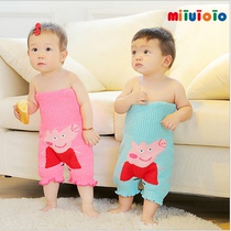 Baby cotton thickened belly guard Baby belly button pants wrap belly sleep anti-kick by autumn and winter belly guard