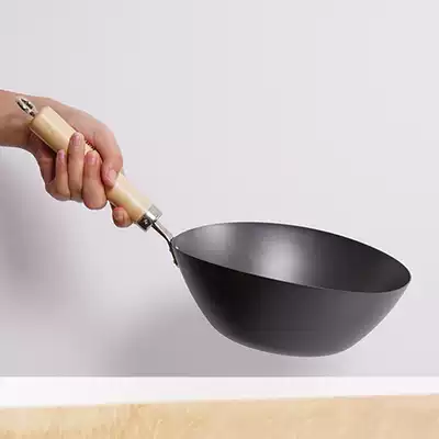 RIVER LIGHT pole brand iron pot Imported from Japan Asian pot Small wok Yuanzu pot (defective product)
