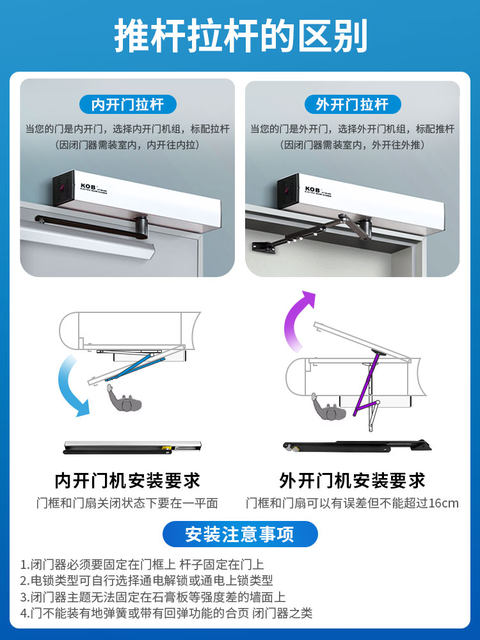 KOB automatic door opener, electric door closer, automatic door switch, automatic door unit, induction automatic swing door