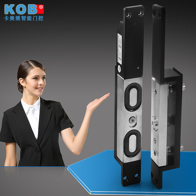 Kob Shear Force Magnetic Lock 1000kg European Style Access Control Electromagnetic Lock 12V24V Electric Control Lock Single Door Magnetic Lock