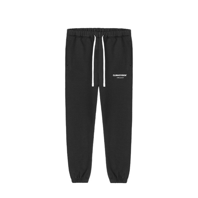 CLIMAXVISION laminated letter print plus velvet thickweight sweatpants American high street casual pants